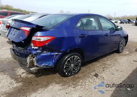 2014 Toyota Corolla L z USA, uszkodzony, nr VIN 2T1BURHE0EC220575